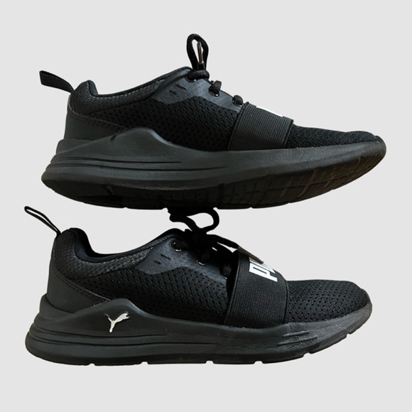 Puma Kid's Sneakers Black-Size 3C - Picture 2 of 9